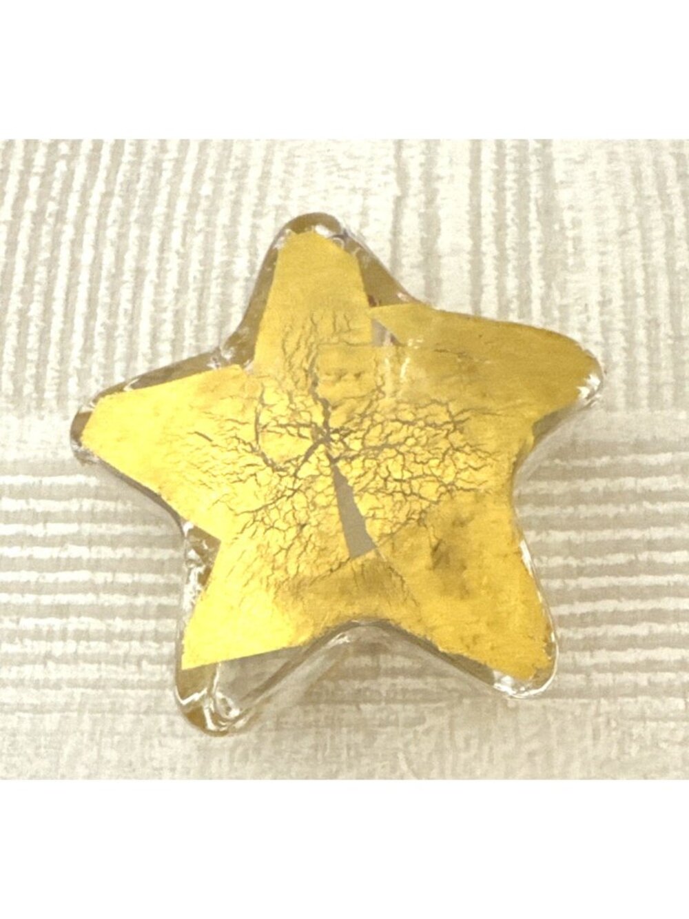 Robert Held Gold Star Glass Paperweight NEW!!